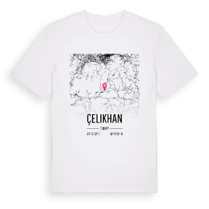 Çelikhan karta t-shirt – ekologisk bomull t-shirt från Pinshirt