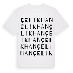 Çelikhan ordlek t-shirt – ekologisk bomull t-shirt från Pinshirt
