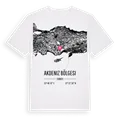 Akdeniz Bölgesi karta t-shirt