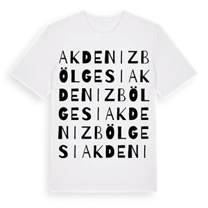 Akdeniz Bölgesi ordlek t-shirt – ekologisk bomull t-shirt från Pinshirt