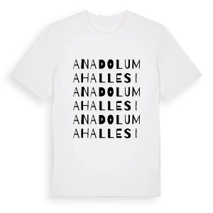 Anadolu Mahallesi ordlek t-shirt – ekologisk bomull t-shirt från Pinshirt