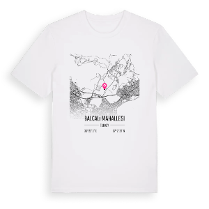 Balcalı Mahallesi karta t-shirt – ekologisk bomull t-shirt från Pinshirt