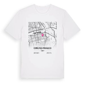 Cemalpaşa Mahallesi karta t-shirt – ekologisk bomull t-shirt från Pinshirt