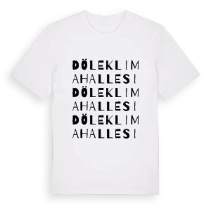 Dölekli mahallesi ordlek t-shirt – ekologisk bomull t-shirt från Pinshirt