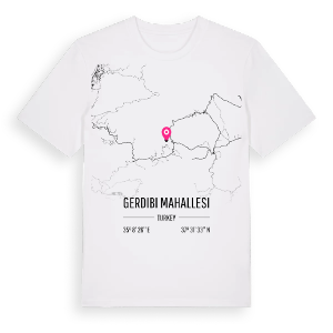 Gerdibi mahallesi karta t-shirt – ekologisk bomull t-shirt från Pinshirt