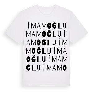 İmamoğlu ordlek t-shirt – ekologisk bomull t-shirt från Pinshirt