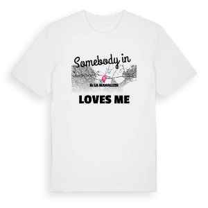 Någon i Kışla Mahallesi älskar mig t-shirt – ekologisk bomull t-shirt från Pinshirt