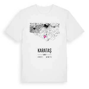 Karataş karta t-shirt – ekologisk bomull t-shirt från Pinshirt