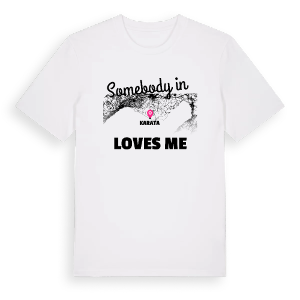Någon i Karataş älskar mig t-shirt – ekologisk bomull t-shirt från Pinshirt
