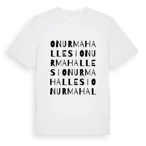 Onur Mahallesi ordlek t-shirt – ekologisk bomull t-shirt från Pinshirt
