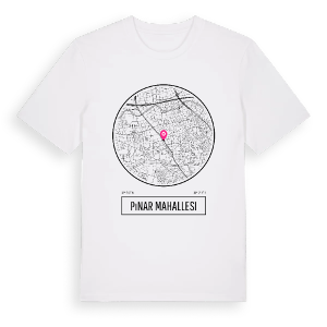 Pınar Mahallesi t-shirt – ekologisk bomull t-shirt från Pinshirt