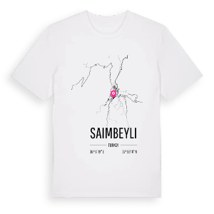 Saimbeyli karta t-shirt – ekologisk bomull t-shirt från Pinshirt
