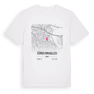 Sümer Mahallesi karta t-shirt – ekologisk bomull t-shirt från Pinshirt