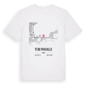 Yeni Mahalle karta t-shirt – ekologisk bomull t-shirt från Pinshirt
