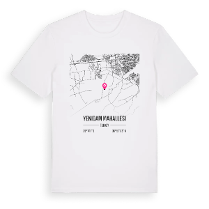 Yenidam Mahallesi karta t-shirt – ekologisk bomull t-shirt från Pinshirt