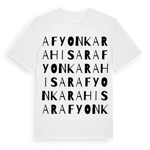 Afyonkarahisar ordlek t-shirt – ekologisk bomull t-shirt från Pinshirt