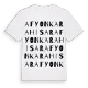 Afyonkarahisar ordlek t-shirt