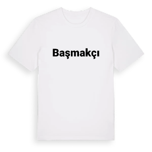 Başmakçı fetstil t-shirt – ekologisk bomull t-shirt från Pinshirt