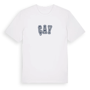 Çay college t-shirt – ekologisk bomull t-shirt från Pinshirt