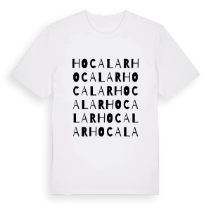 Hocalar ordlek t-shirt – ekologisk bomull t-shirt från Pinshirt
