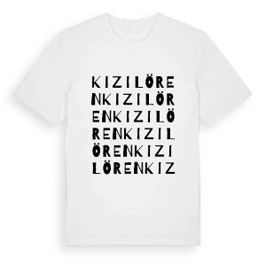 Kızılören ordlek t-shirt – ekologisk bomull t-shirt från Pinshirt