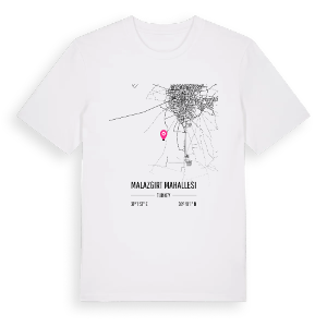 Malazgirt Mahallesi karta t-shirt – ekologisk bomull t-shirt från Pinshirt
