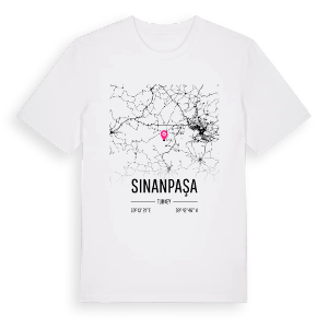 Sinanpaşa karta t-shirt – ekologisk bomull t-shirt från Pinshirt