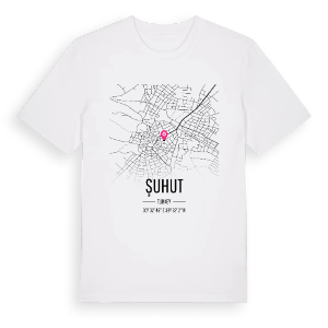 Şuhut karta t-shirt – ekologisk bomull t-shirt från Pinshirt