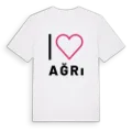 Jag älskar Ağrı t-shirt stort tryck