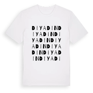 Diyadin ordlek t-shirt – ekologisk bomull t-shirt från Pinshirt