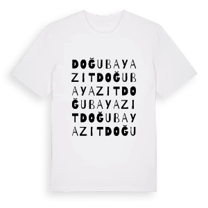 Doğubayazıt ordlek t-shirt – ekologisk bomull t-shirt från Pinshirt