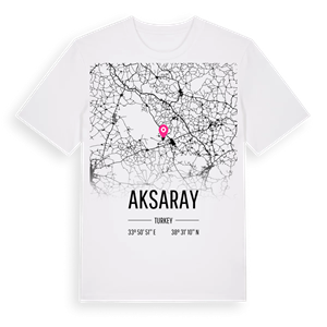 Aksaray karta t-shirt – ekologisk bomull t-shirt från Pinshirt