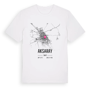 Aksaray karta t-shirt – ekologisk bomull t-shirt från Pinshirt