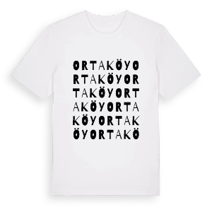 Ortaköy ordlek t-shirt – ekologisk bomull t-shirt från Pinshirt