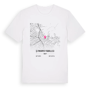 Şeyhhamit Mahallesi karta t-shirt – ekologisk bomull t-shirt från Pinshirt