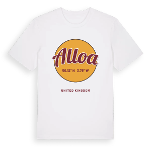 Alloa cirkel t-shirt – ekologisk bomull t-shirt från Pinshirt