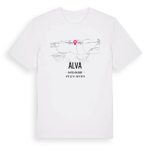 Alva karta t-shirt – ekologisk bomull t-shirt från Pinshirt