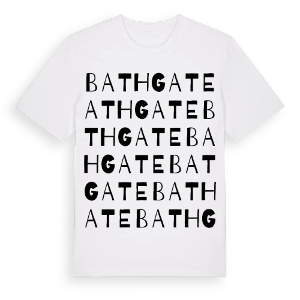Bathgate ordlek t-shirt – ekologisk bomull t-shirt från Pinshirt