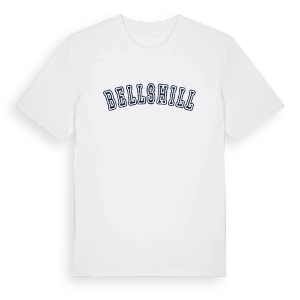 Bellshill college t-shirt – ekologisk bomull t-shirt från Pinshirt