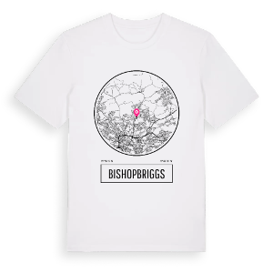Bishopbriggs t-shirt – ekologisk bomull t-shirt från Pinshirt