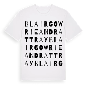 Blairgowrie and Rattray ordlek t-shirt – ekologisk bomull t-shirt från Pinshirt