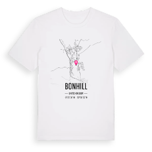 Bonhill karta t-shirt – ekologisk bomull t-shirt från Pinshirt