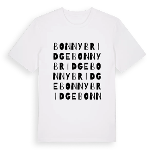 Bonnybridge ordlek t-shirt – ekologisk bomull t-shirt från Pinshirt
