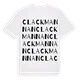 Clackmannan ordlek t-shirt