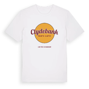 Clydebank cirkel t-shirt – ekologisk bomull t-shirt från Pinshirt
