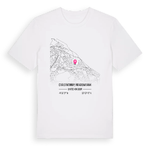 Craigentinny/Meadowbank karta t-shirt – ekologisk bomull t-shirt från Pinshirt