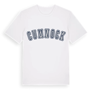 Cumnock college t-shirt – ekologisk bomull t-shirt från Pinshirt