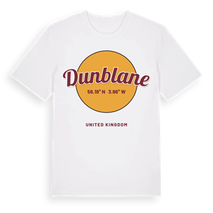 Dunblane cirkel t-shirt – ekologisk bomull t-shirt från Pinshirt