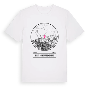 East Dunbartonshire t-shirt – ekologisk bomull t-shirt från Pinshirt