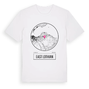 East Lothian t-shirt – ekologisk bomull t-shirt från Pinshirt